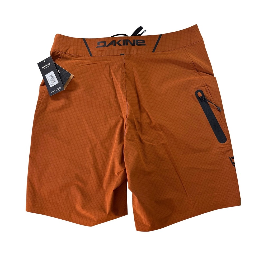 DAKINE Mens Board Shorts Orange Quick Dry Zip Pocket Size 32 NEW - Picture 4 of 7